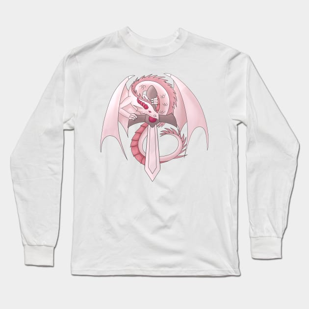 Ruby Sword Dragon Long Sleeve T-Shirt by BiscuitSnack